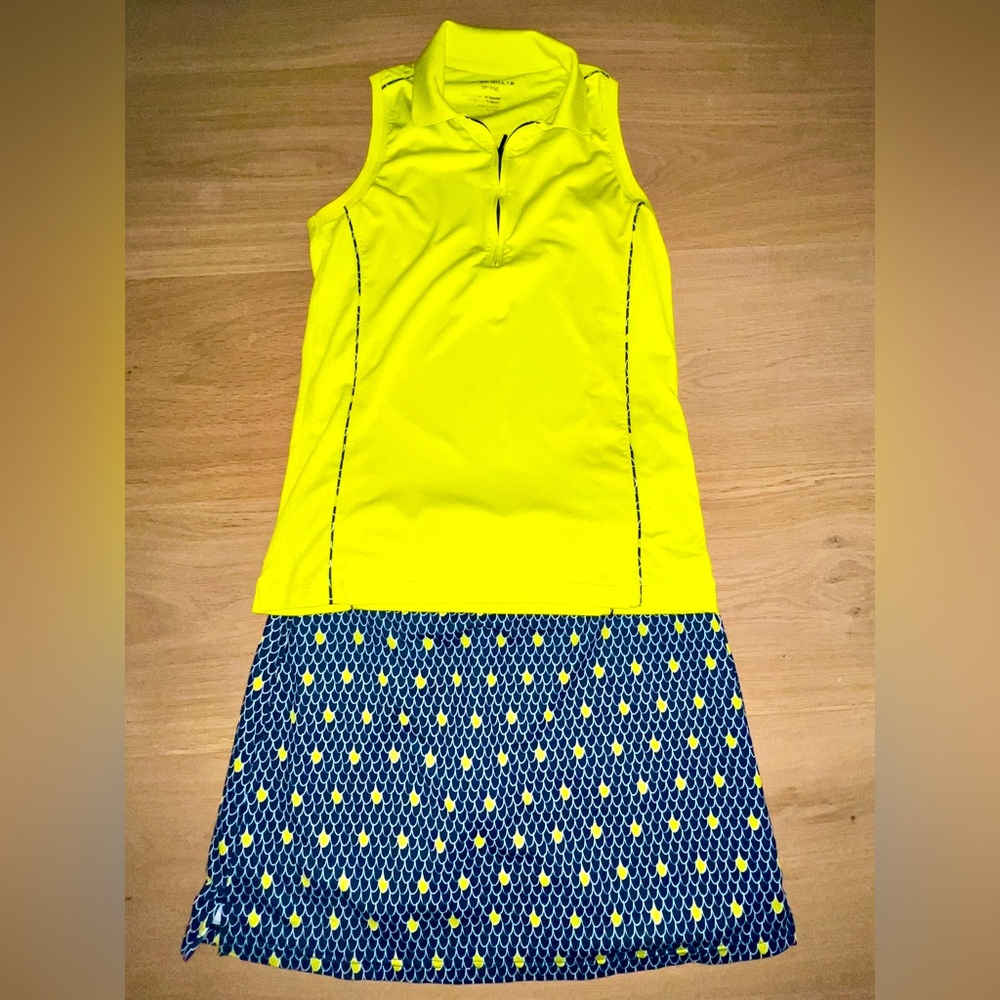 Peter Millar Golf skort and matching top
